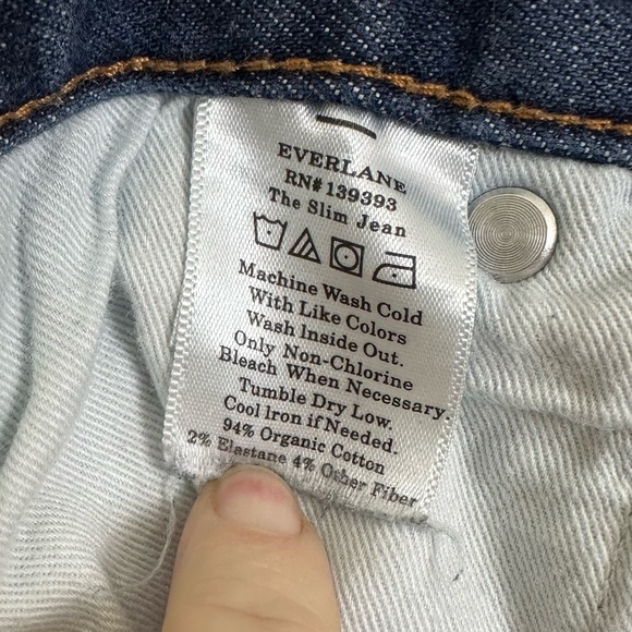 EVERLANE UNIFORM Men’s The Slim Jean Denim Medium Wash Pants, Size 33 x 28 - Picture 5 of 9